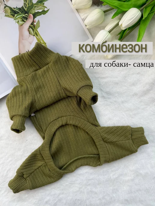 Pichi Комбинезон трикотажный - самец, зеленый