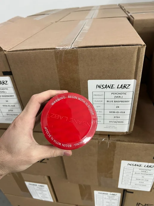INSANE LABZ Психотик Предтренерочный комплекс Энергетик Blue Raspberry, синий, фото 4