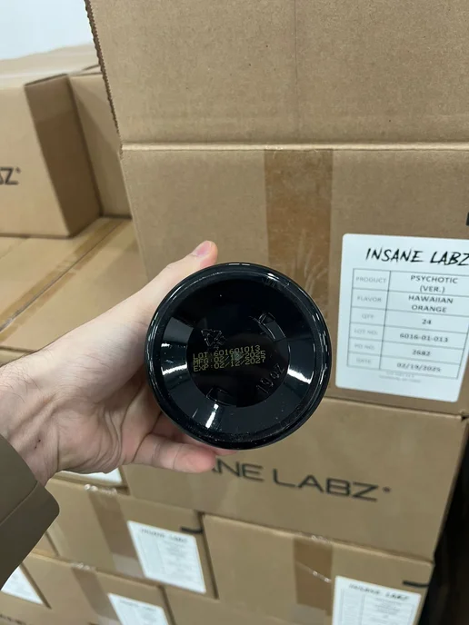 INSANE LABZ Психотик Предтренерочный комплекс Энергетик Hawaian Orange, оранжевый, фото 3