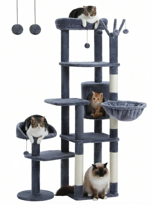 Игрушки для кошек комплекс для кошек，когтеточка, Игровой комплекс, фото 6