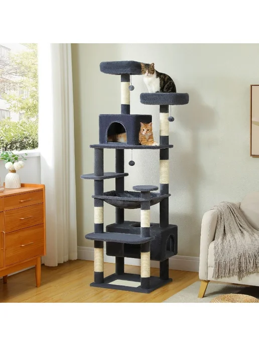 Игрушки для кошек комплекс для кошек，когтеточка, кошки Игрушки, фото 7