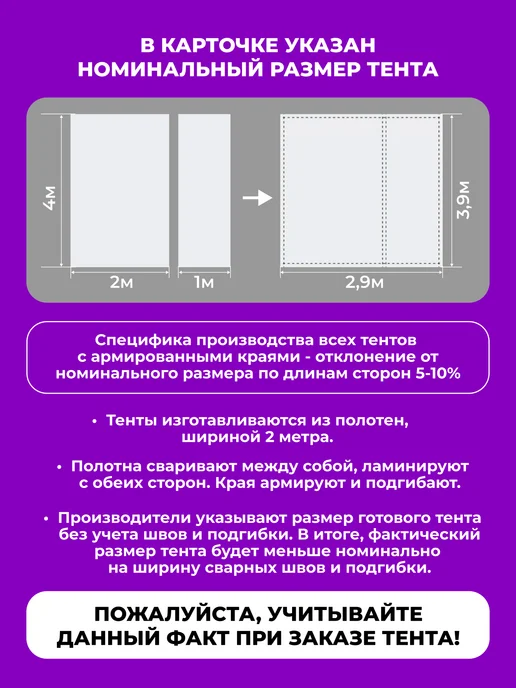 ЧЗМ Укрывной тент 140 для авто машины 3х4м полог от солнца дождя, 4 м, фото 4