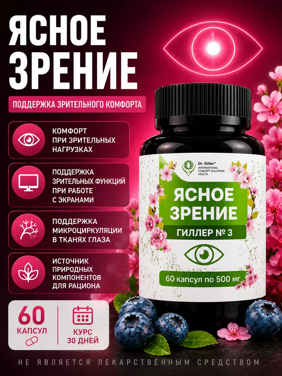 Капсулы для здоровья глаз и улучшения зрения