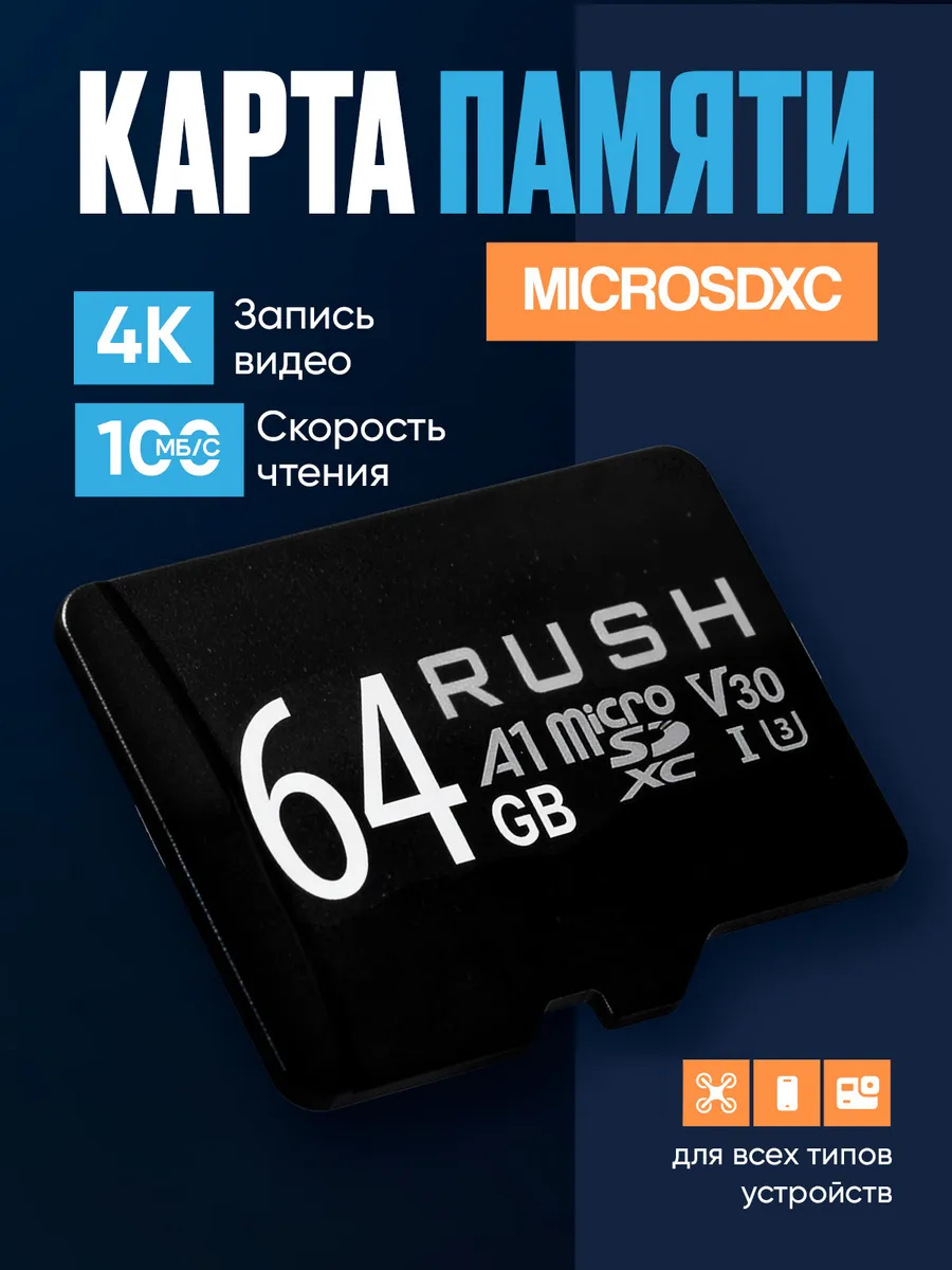 Карта памяти 64 ГБ