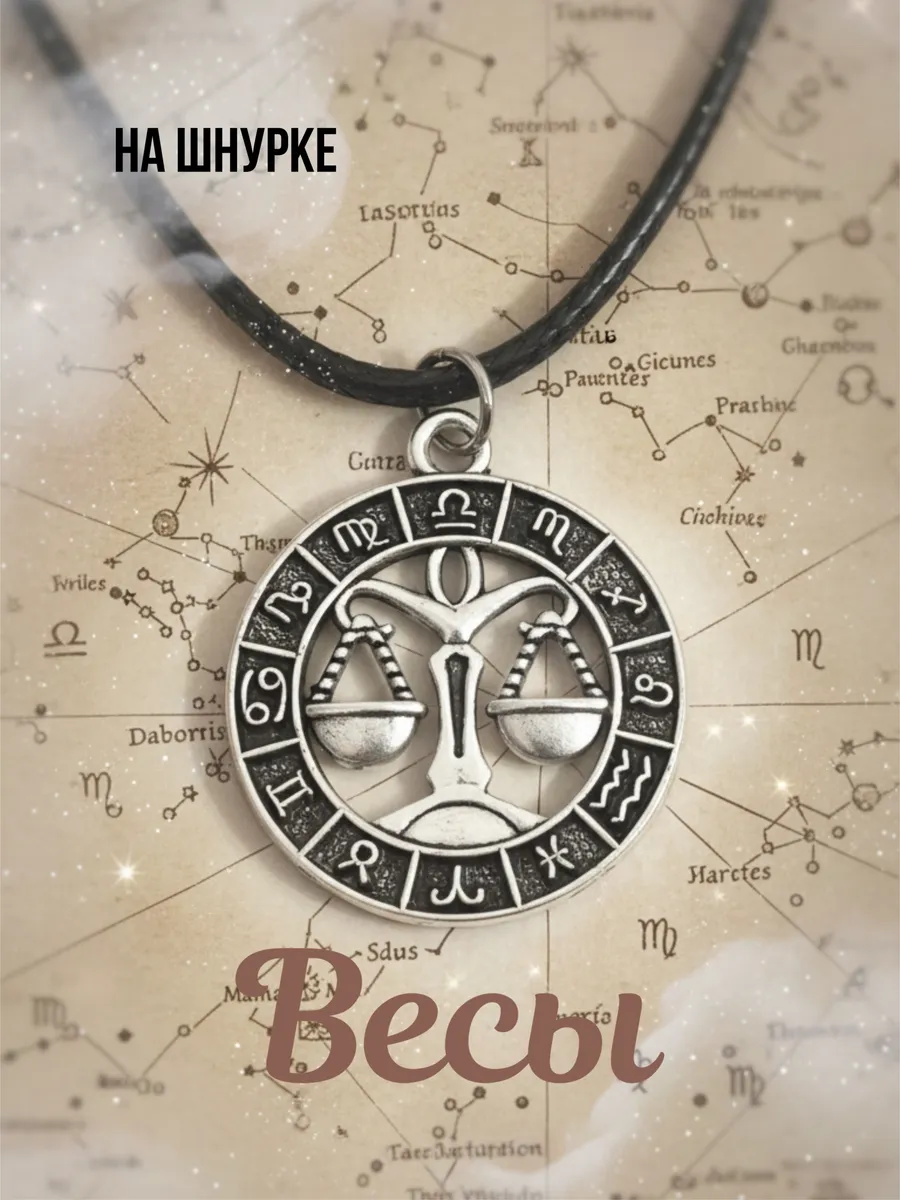 Кулон знак зодиака весы