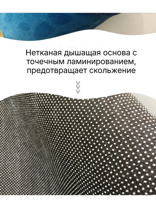 коврик детский для ползания развивающий новорожденных на пол, желтый, фото 5