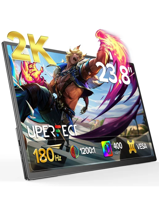 Uperfect 23.8" Портативный монитор Umax24 Pro 2560x1440, 180 Гц, IPS, 2560x1440