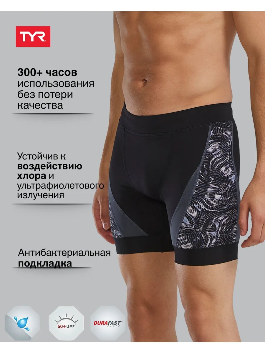 Джаммеры плавки для плавания Durafast Elite Jammer - Quake TYR. Rang черный.