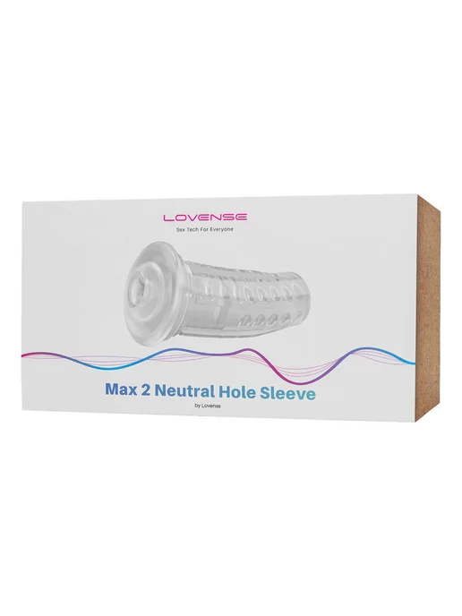 Lovense Max 2 Neutral Hole Sleeve — сменный рукав, белый, фото 7