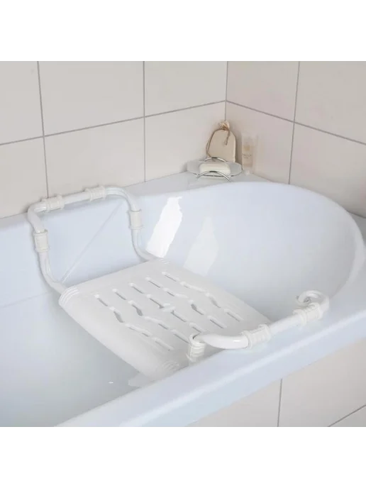 Нимай Нитай Раздвижное сиденье для ванной, 35х29 см, белое, 35x29 см