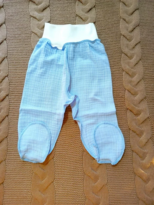 Max & Den kids Муслиновые ползунки для новорожденных, голубой, фото 2