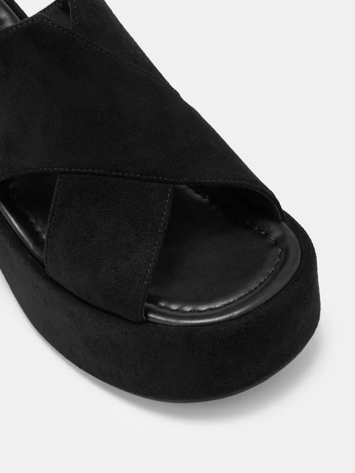 STARRIER босоножки женские на платформе, черный, фото 8