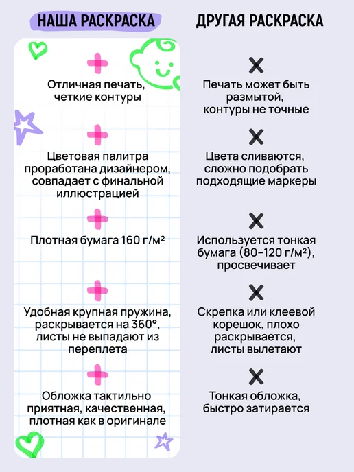 HuggyFun Комплект раскрасок 2 в 1 Принцессы, Принцессы 2, 2 шт, фото 4