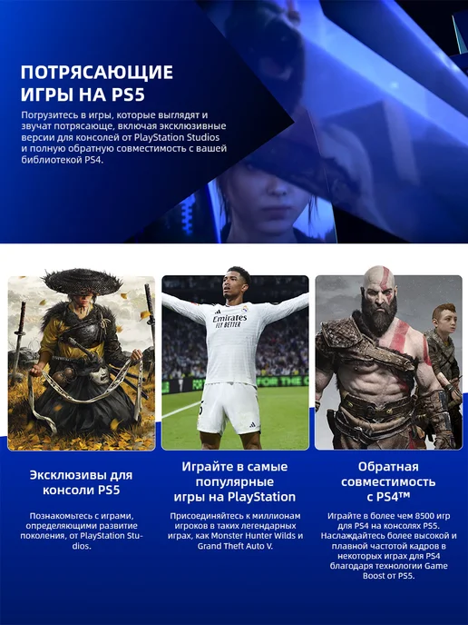 SONY Игровая приставка PlayStation 5 PS5 16 825ГБ цифровая версия, 825 ГБ, фото 7