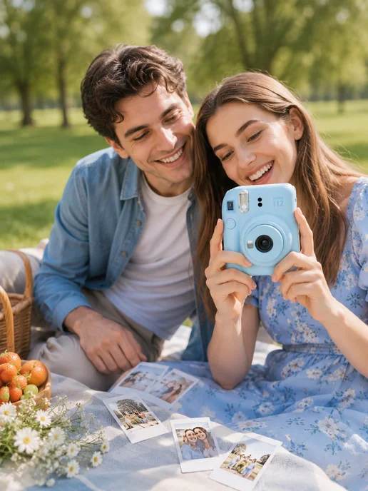 FUJIFILM Фотоаппарат Fujifilm Instax Mini 12 Pastel Blue, синий, фото 6
