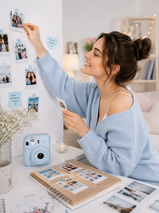 FUJIFILM Фотоаппарат Fujifilm Instax Mini 12 Pastel Blue, синий, фото 8