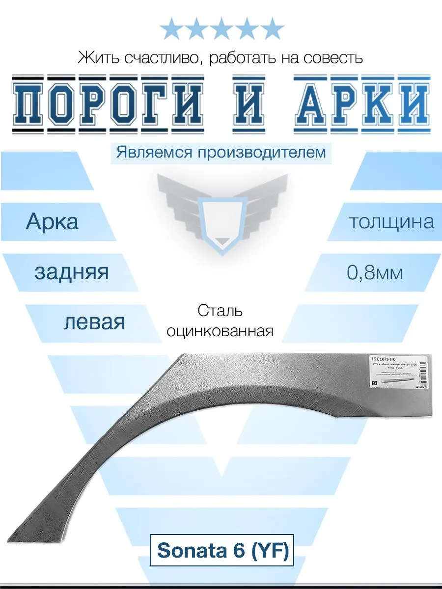 Арка левая для Hyundai Sonata 6 (YF) 2009-2014