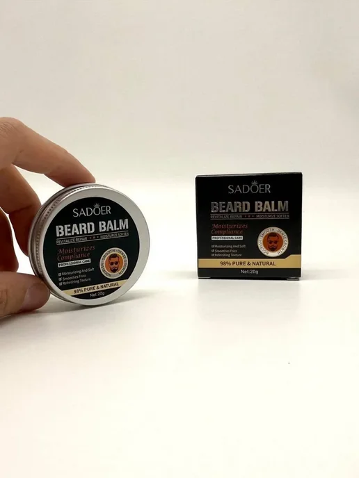 3J Бальзам воск для бороды SADOER Beard Balm, 20, вариант, фото 3
