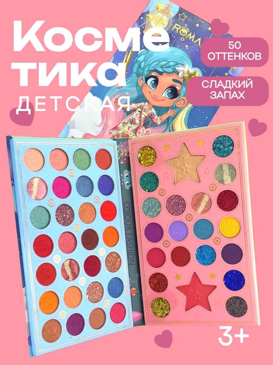 Набор косметики для девочек Тени для век палетка