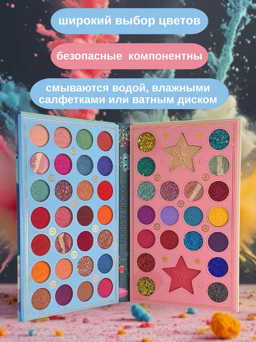 Набор косметики для девочек Тени для век палетка, вариант, фото 3