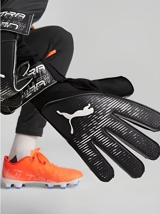 PUMA Перчатки вратарские ULTRA GRIP 4 RC чёрный, черный, фото 2