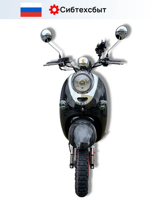VMC Ventomatic Motus Company Скутер бензиновый VMC Retro N1500 (без ПТС, 49) чёрный, черный, фото 7