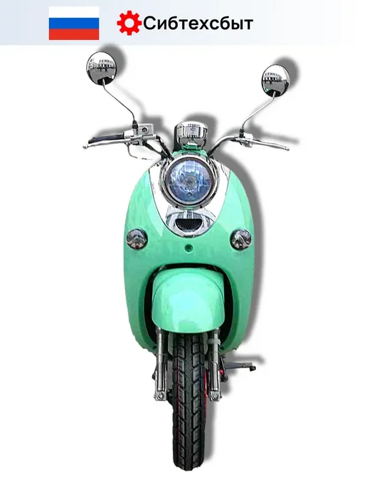 VMC Ventomatic Motus Company Скутер бензиновый VMC Retro N1500 (без ПТС, 49) чёрный, зеленый, фото 7