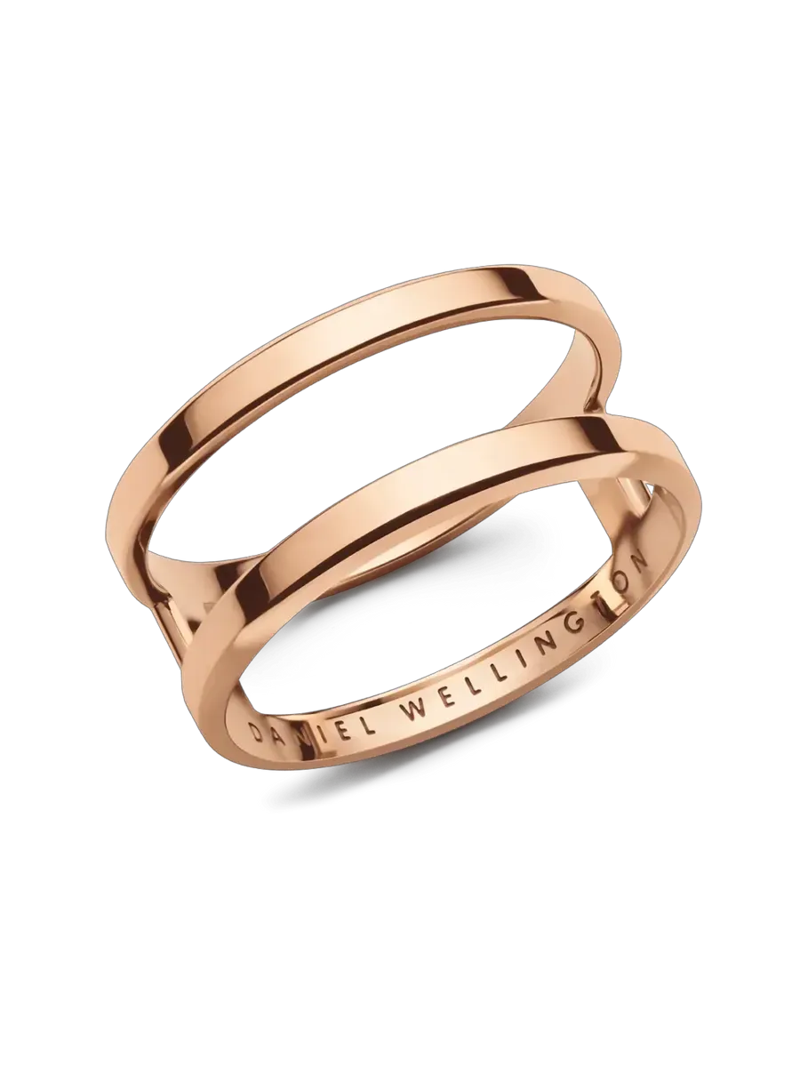 Кольцо Daniel Wellington Elan Dual Ring Rose Gold 15 mm (DW00400112)
