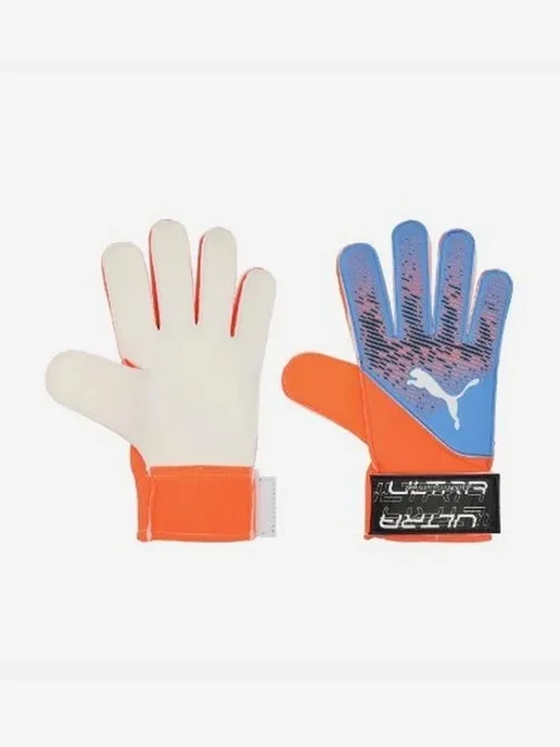PUMA Перчатки вратарские ULTRA GRIP 3 RC оранжевый синий, синий, фото 2