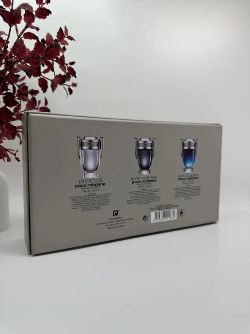 PACO RABANNE Подарочный набор Пако Рабан Invictus 3x30 ml, 3x30, фото 7