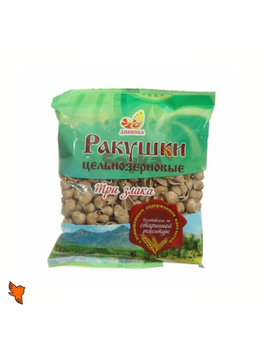 Макароны цельнозерновые Ракушки цветные «Дивинка», 300г, 300 г