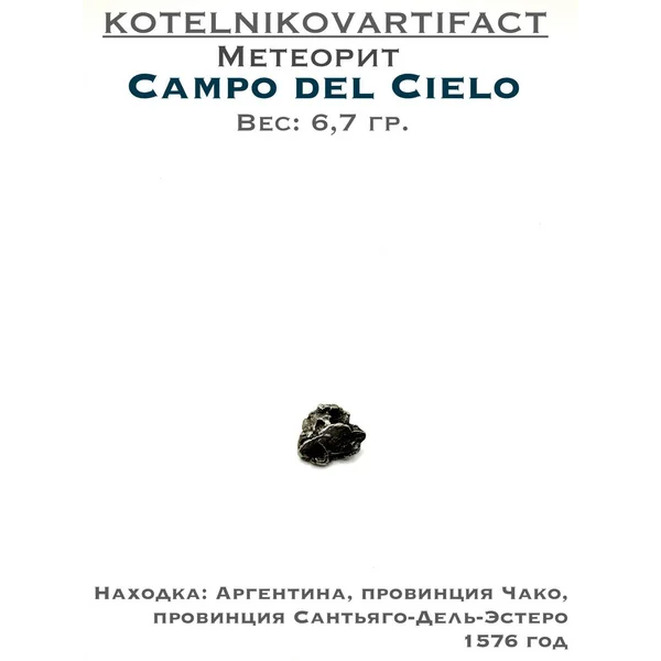 Коллекционный образец метеорит Campo del Cielo