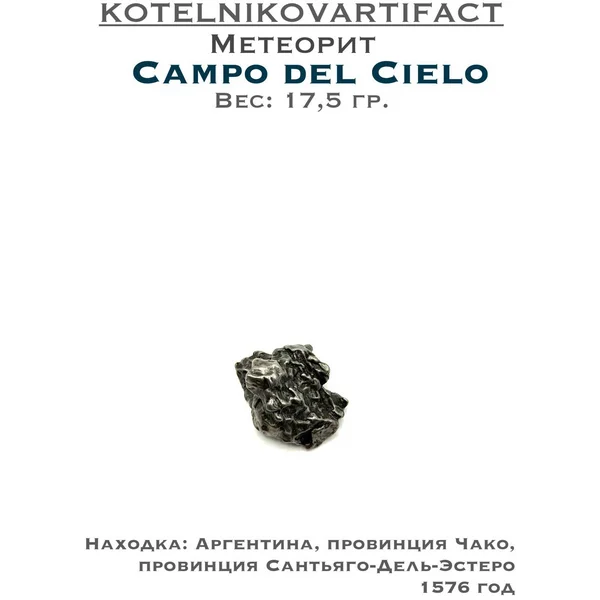 Коллекционный образец метеорит campo del Cielo