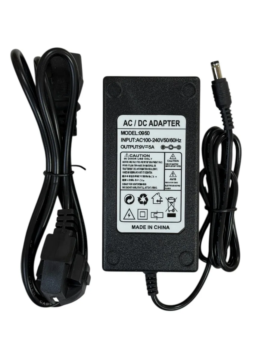 Блок питания для репитера 9V 5A 45W (5.5x2.5) с кабелем