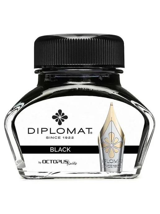 Diplomat Флакон с чернилами Octopus, Black 30 мл, 30 мл