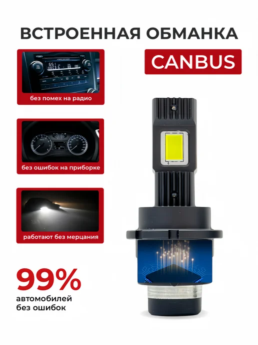 ALISTARM Светодиодные ксеноновые лампы D2S D2R LED, вариант, фото 5