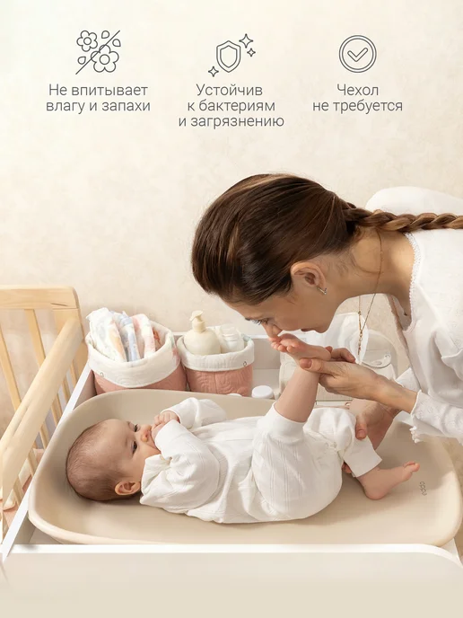 edda Пеленальный матрасик для новорожденных на комод, вариант, фото 6