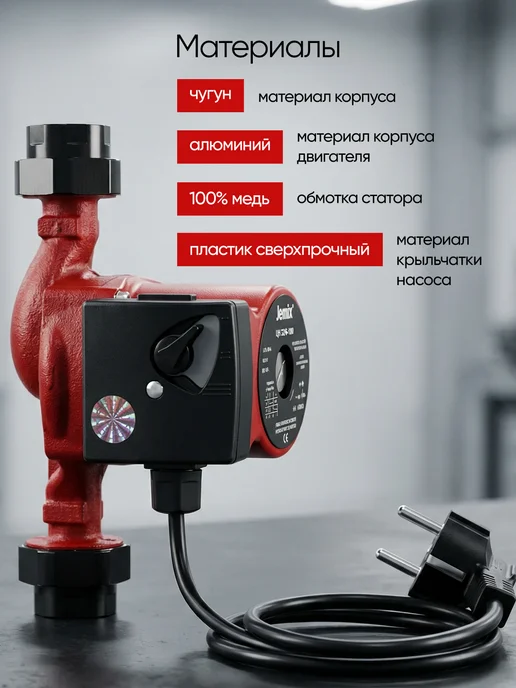 JEMIX Насос циркуляционный ЦН-32 6-180, 100 Вт, фото 3