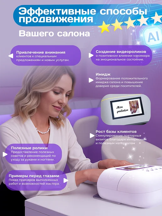 O NAIL Лампа для маникюра профессиональная, белый, в упаковке 1,4 кг, фото 7