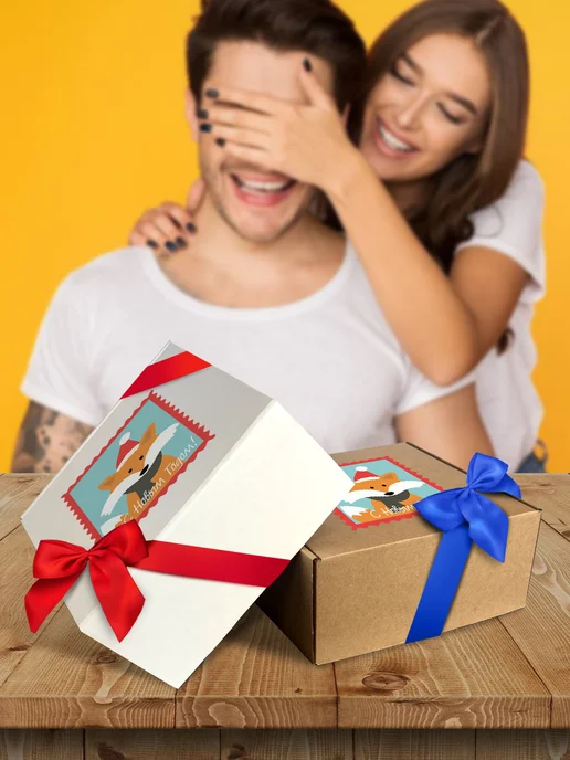 Allure Gift Коробка подарочная новогодняя, белый, фото 6