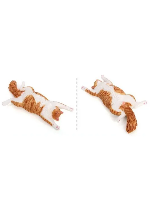 PLAMPY Фигурка кота Потягивающийся, оранжевый, фото 2