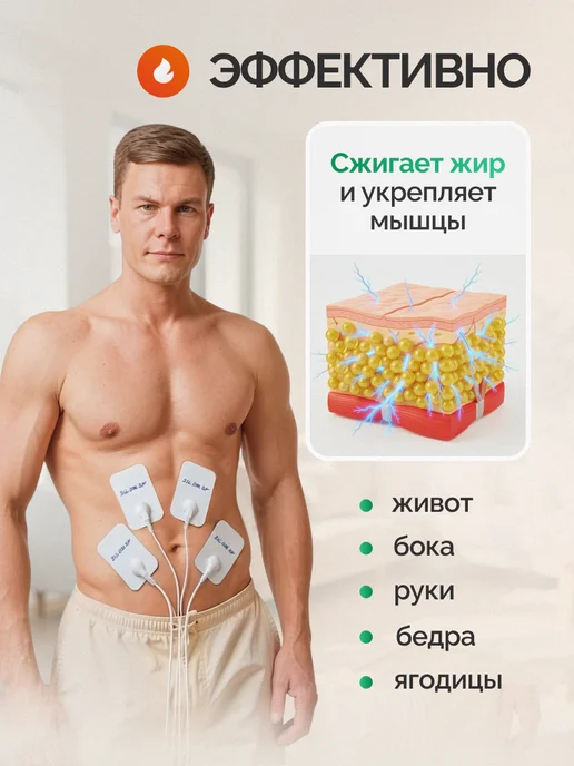 Ура, приехало! Спортивный массажер миостимулятор домашний ems, серый, фото 3