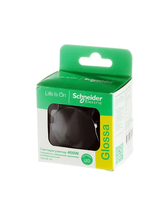 Systeme Electric Диммер Glossa скрытая установка поворотно-нажимной, черный, фото 3