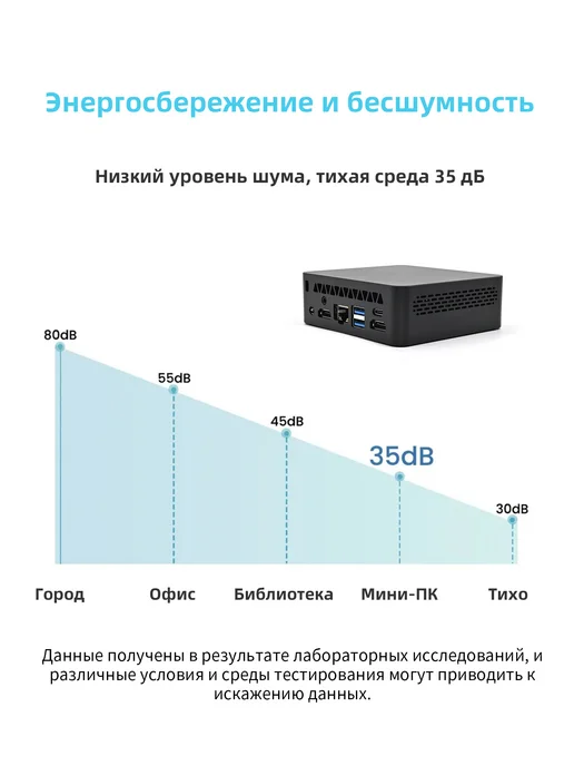 ZSUS Мини-ПК Intel I7-4650U (8 ГБ 128ГБ), 8 ГБ, 128 ГБ, фото 2