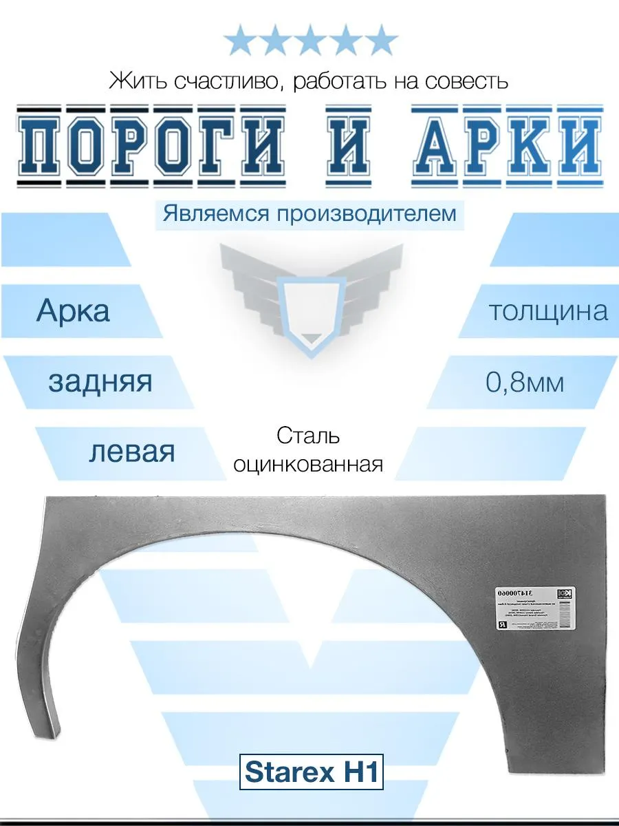 Арка левая для Hyundai Starex H1 1997-2007
