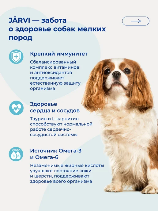 Сухой корм Jarvi elaman Cтартовый Набор для собак, мелкие, 0,74 кг, фото 4