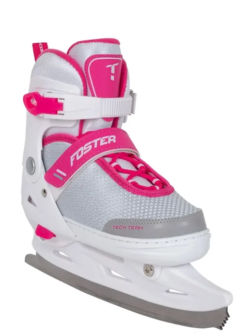 TechTeam Коньки ледовые раздвижные Foster pink, розовый, фото 5