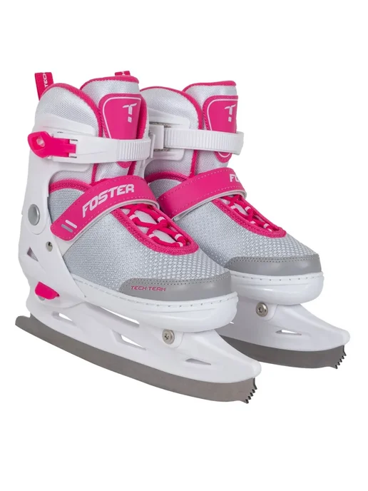 TechTeam Коньки ледовые раздвижные Foster pink, розовый, фото 6