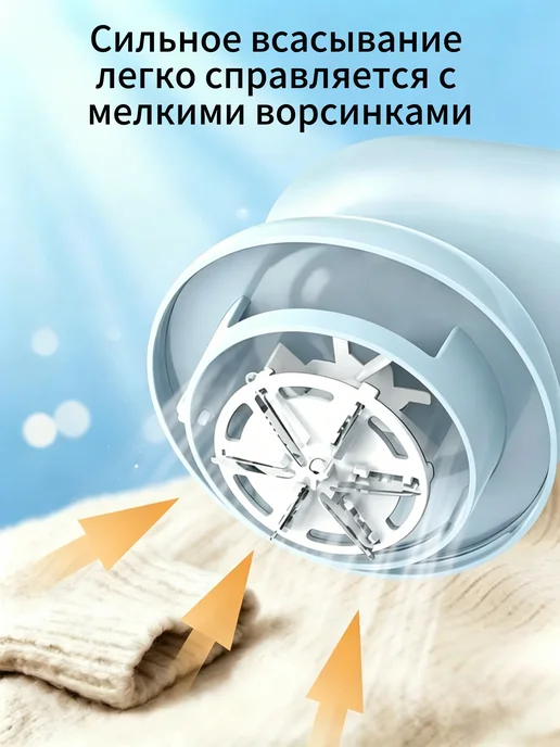 fiveboy Машинка от катышек на одежде, синий, фото 4