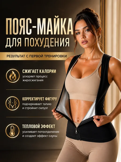 Purity Power Спортивный пояс для похудения корсет утягивающий, вариант